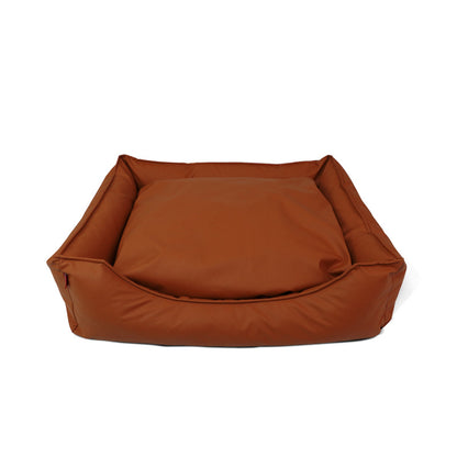 Faux Leather Waterproof Pet Bed